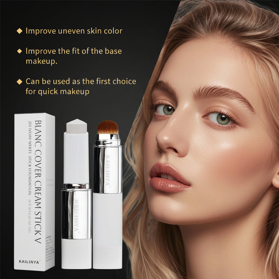 Dual-End Color-Changing Foundation Stick | Skin-Brightening, Lightweight Coverage, 13g
