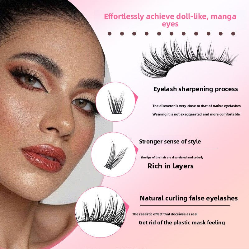 24-Row DIY Lash Kit | C-Curve Synthetic Fibers, 10–16mm with Applicator Tools