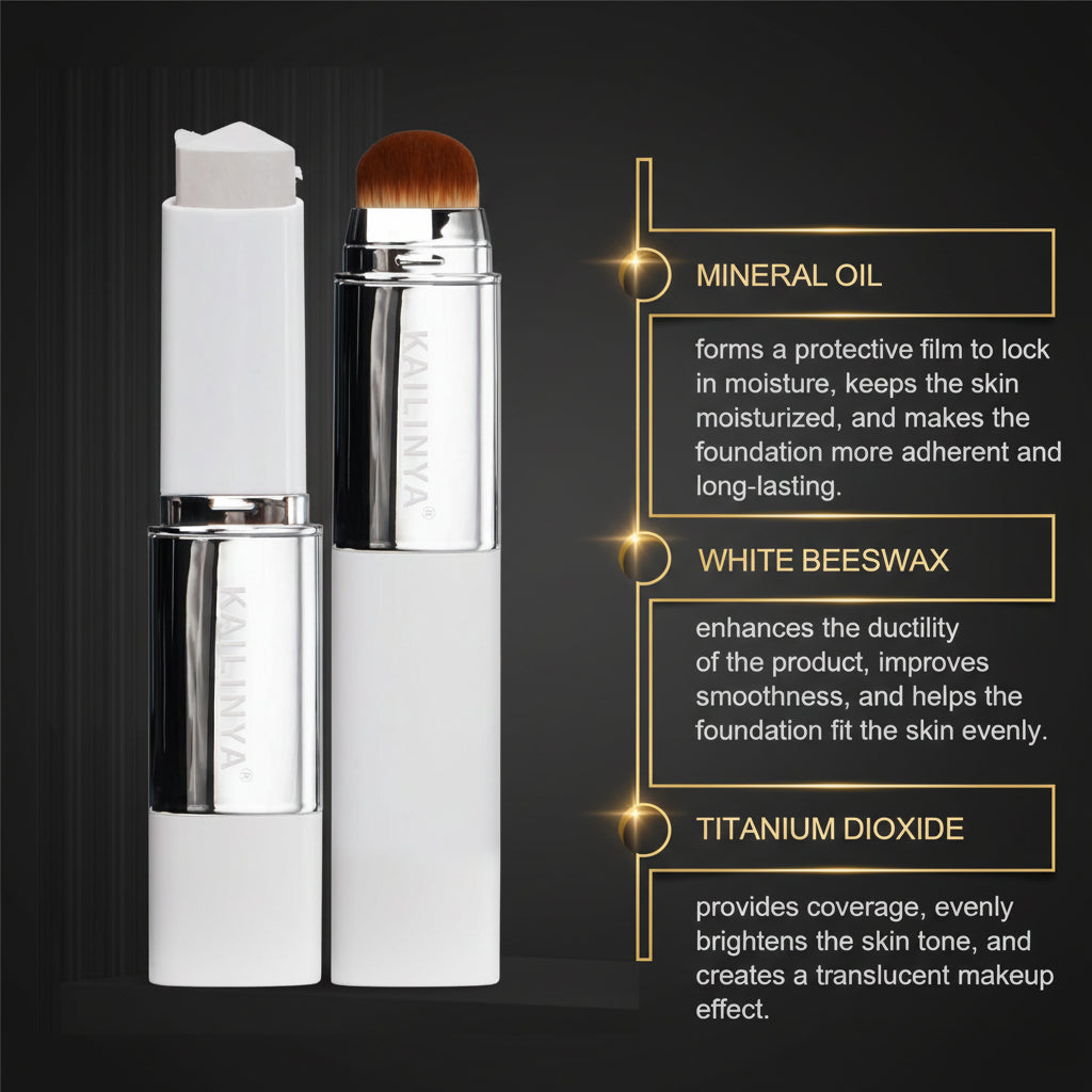 Dual-End Color-Changing Foundation Stick | Skin-Brightening, Lightweight Coverage, 13g