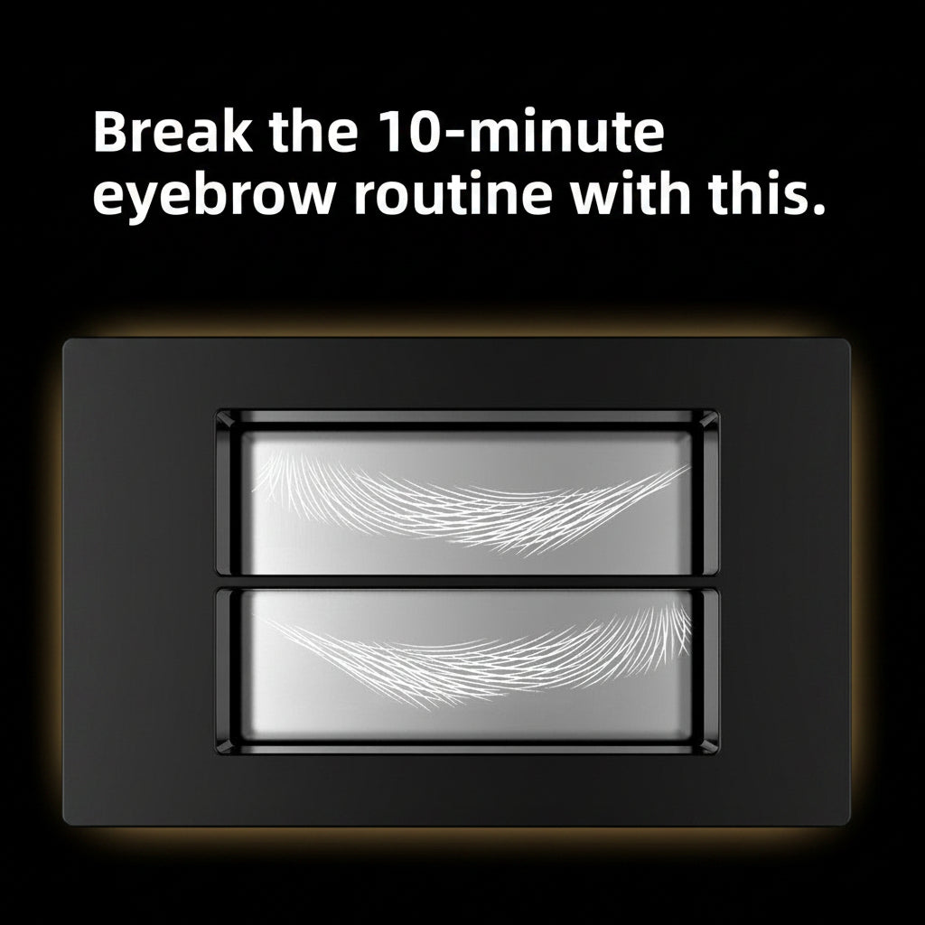 Precision Eyebrow & Lash Stamp Kit — Waterproof, Natural Finish