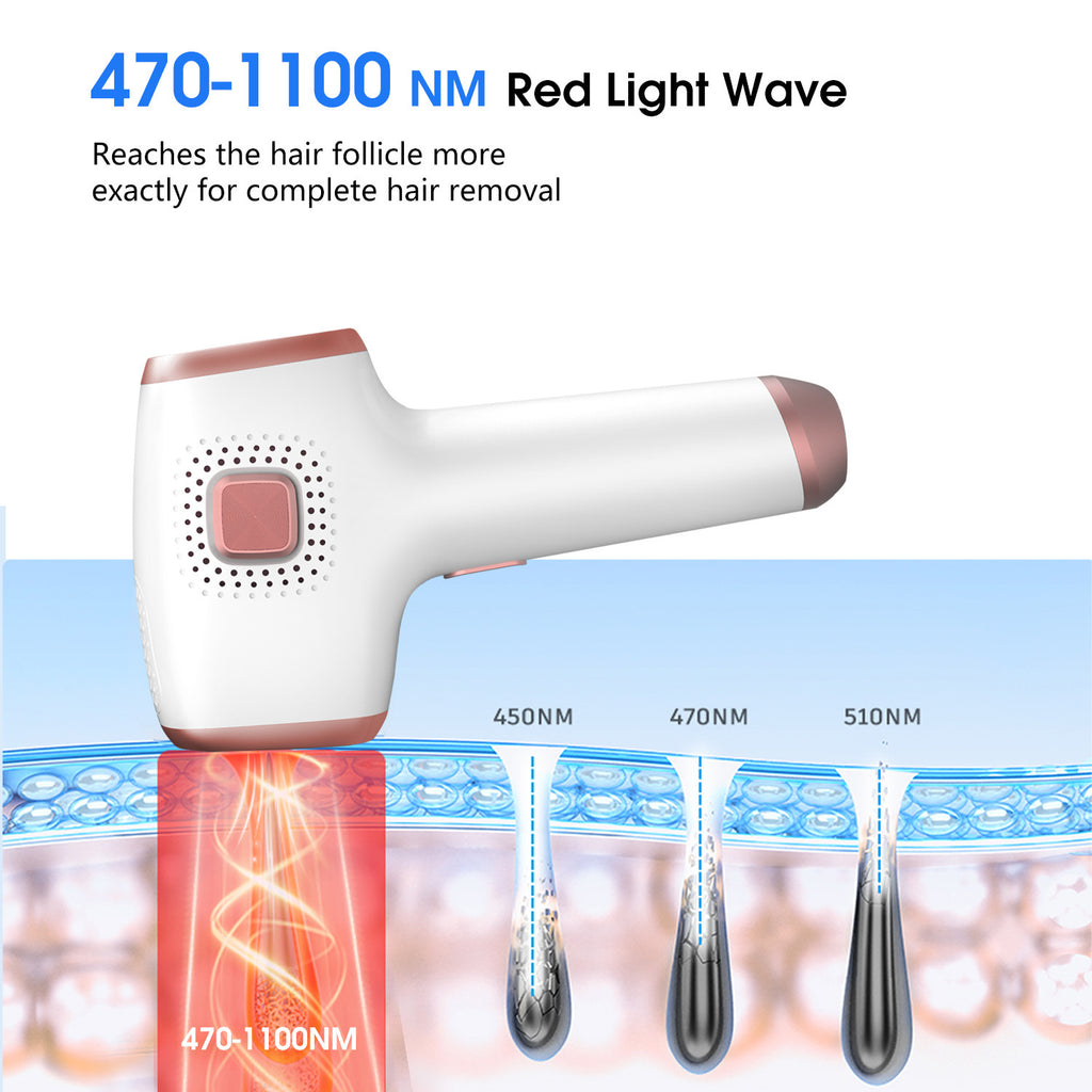 IPL Hair Removal Device | Ice Cooling, 3-in-1, 9 Levels & 999,999 Flashes
