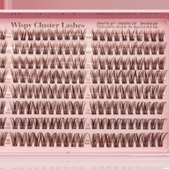 24-Row DIY Lash Kit | C-Curve Synthetic Fibers, 10–16mm with Applicator Tools