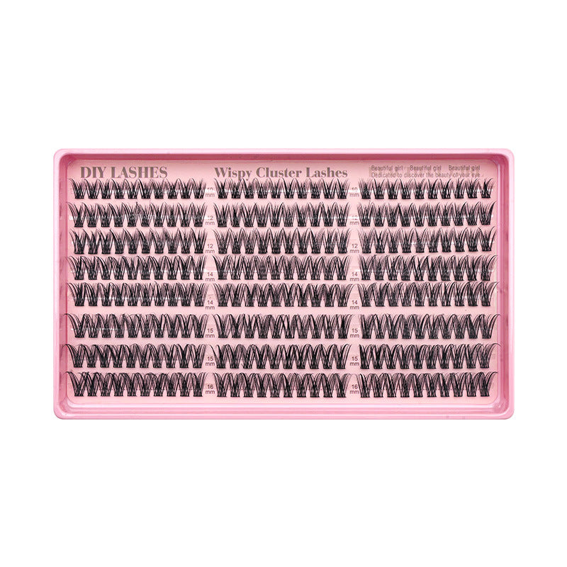 24-Row DIY Lash Kit | C-Curve Synthetic Fibers, 10–16mm with Applicator Tools